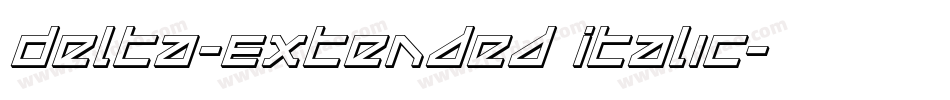 Delta-Extended Italic字体转换